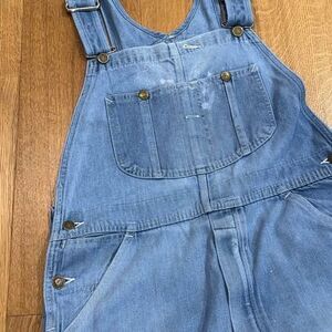 Vintage 70s Sears Roebucks Denim Overalls Made in USA 36x27 Carpenter